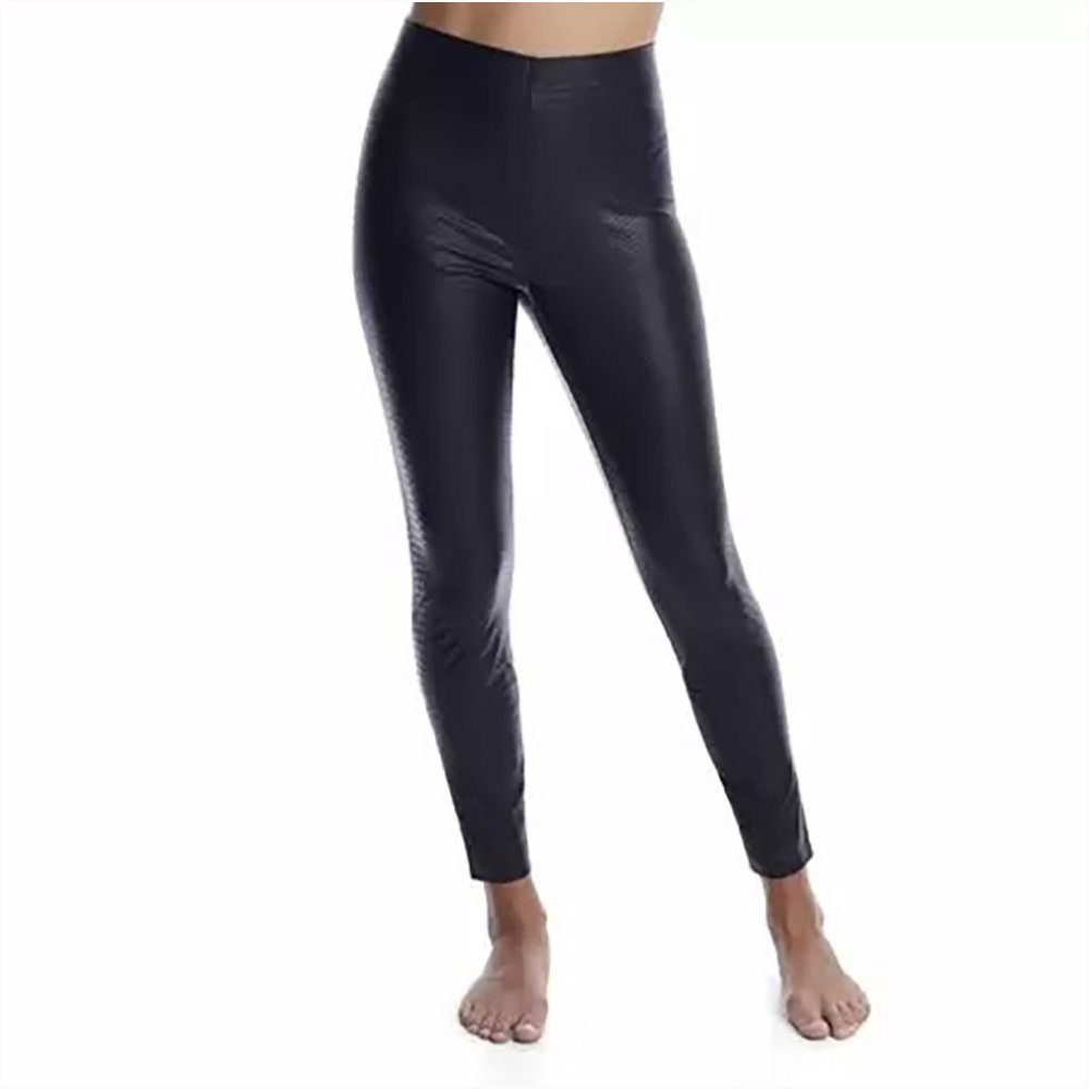 HUE Womens Croco Leatherette High-Waist Leggings Style-U22165